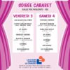 03 et 04/10/25 – Soirée Cabaret – SAINT MARTIAL DE GIMEL