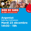 23/12/25 – Collecte de Sang – ARGENTAT SUR DORDOGNE