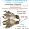 17/12/25 – Conférences Biodiversité – ARGENTAT SUR DORDOGNE