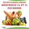 24 et 31/12/25 – Changement Date du Marché  et Foire – ARGENTAT SUR DORDOGNE