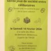 14/02/26 – SOIREE RENCONTRE ENTRE CELIBATAIRES – BELMONT BRETENOUX