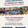 30/10/2026 – TENNIS DE TABLE – PLEAUX